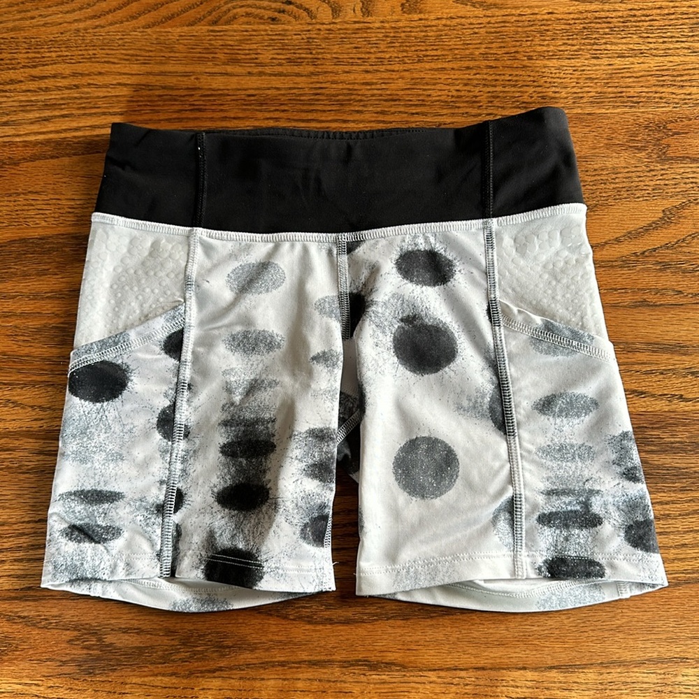 lululemon athletica Black and White Athletic Shorts